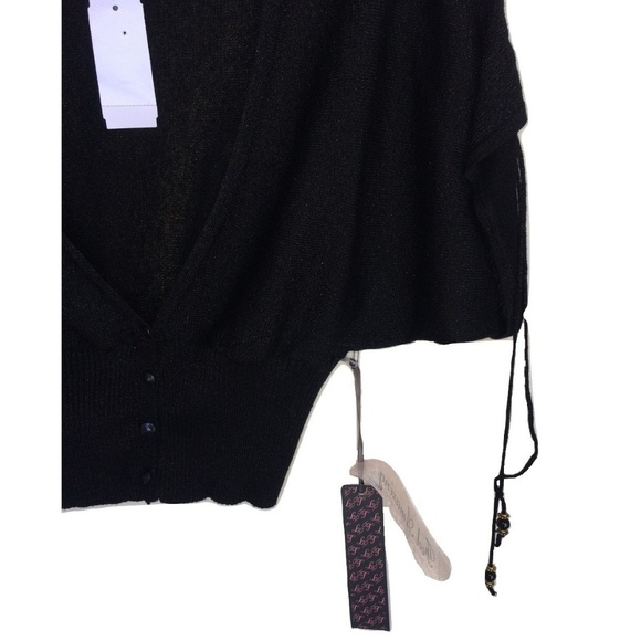 NWT Lipsy London Metallic Thread Cropped Cardigan - Picture 2 of 3